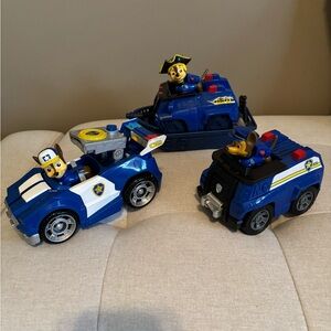 Paw Patrol Blue Rescue Vehicle Trio